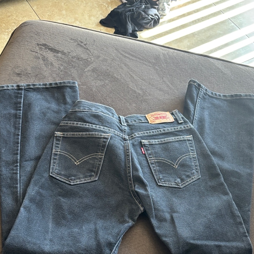 Levi's Black Jeans with Contrast Stitching